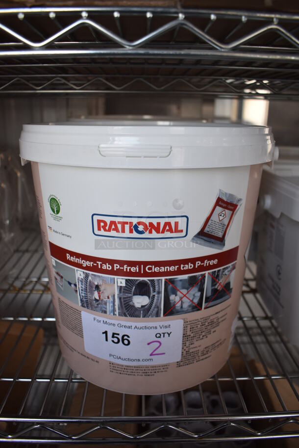2 Rational Reiniger Tab P frei Cleaner Tab Buckets. 11x11x10.5. 2 Times Your Bid!