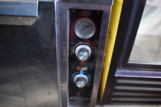 2019 Model FWE PH-BCC-FS Commercial Stainless Steel Mobile Electric Proofer Oven With Stainless Steel Racks. 120V. Tested And Working  - Image 5 of 6