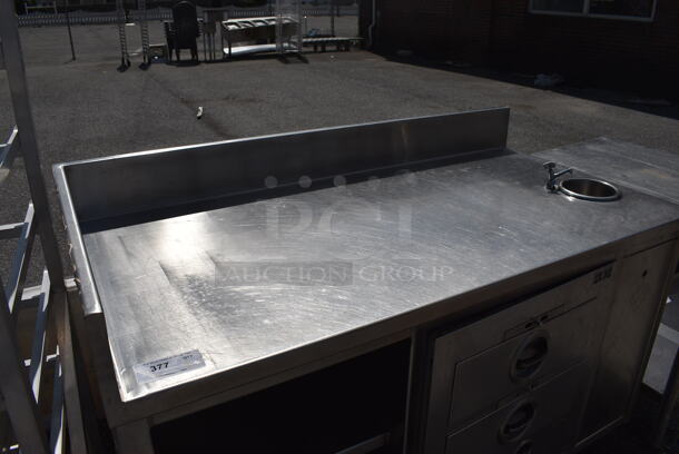 Stainless Steel Commercial Counter w/ Toastmaster 2 Drawer Warming Drawer and Under Shelf. 60x30x42 - Image 3 of 7
