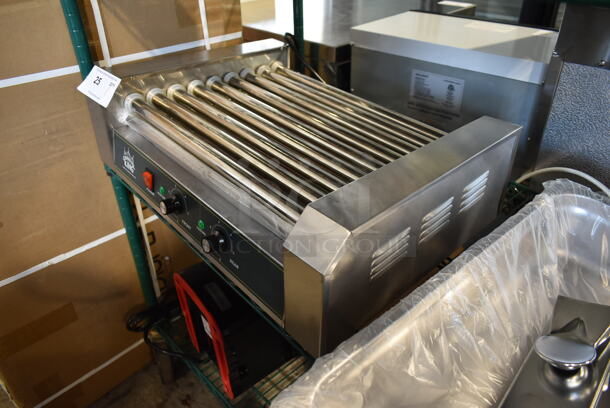 BRAND NEW SCRATCH AND DENT! 2022 Carnival King 382HDRG24 Stainless Steel Commercial Countertop Hot Dog Roller. 120 Volts, 1 Phase. Tested and Working! - Image 2 of 6