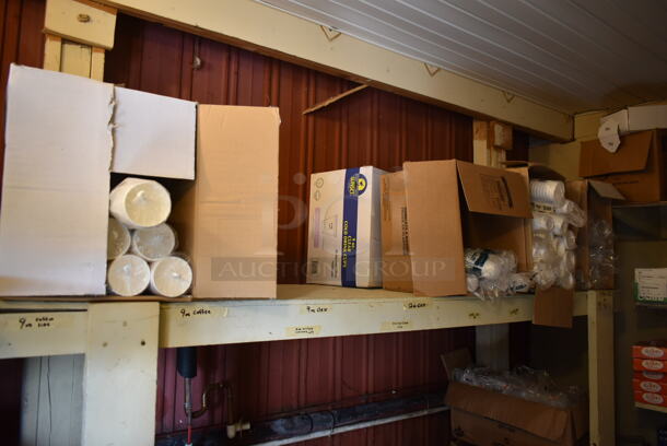 ALL ONE MONEY! ROOM LOT of Various Items Including Paper Products. BUYER MUST REMOVE. (vestibule) - Image 9 of 11