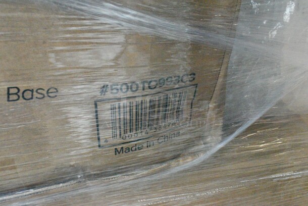 PALLET LOT of 40 BRAND NEW Boxes Including 2 Box 500TO993C3 Choice 9" x 9" x 3" Microwaveable 3-Compartment Black / Clear Plastic Hinged Container - 100/Case, 2 Box 5535411 Acopa 11.5 oz. Customizable Glass Goblet - 12/Case, 130BKFKSNX500 Choice Black Extra Heavy Weight Wrapped Plastic Cutlery Pack with Napkin - 500/Case, 5001TPJ Lavex 1-Ply 1400' Universal Jumbo Toilet Paper Roll with 9" Diameter - 12/Case, 4 Box 966UPWIDEB OneUp by Choice White 2-Ply Wide Interfold 6 1/2" x 8 1/2" Dispenser Napkin - 6000/Case, 43309LPIE100 Choice 9" Clear Hinged Low Pie Container - 100/Case, 2 Box 2 Box 130HBKCUTFW Visions Individually Wrapped Black Heavy Weight Plastic Fork - 1000/Case, 3 Box 130BKFORKH Choice Black Heavy Weight Plastic Fork - 1000/Case, 500LFLAT5 Choice Lids. 40 Times Your Bid! - Image 3 of 12