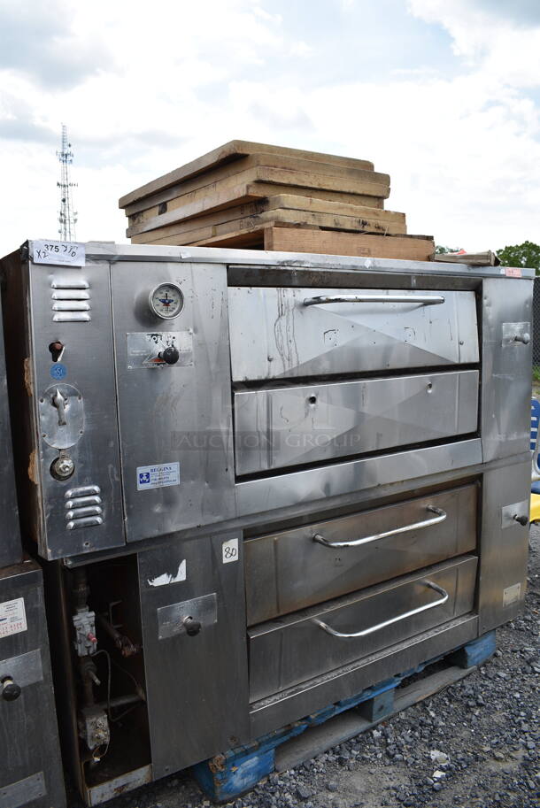 2 Morello Stainless Steel Commercial Natural Gas Powered Single Deck Pizza Ovens w/ Cooking Stones. 2 Times Your Bid! - Image 2 of 10