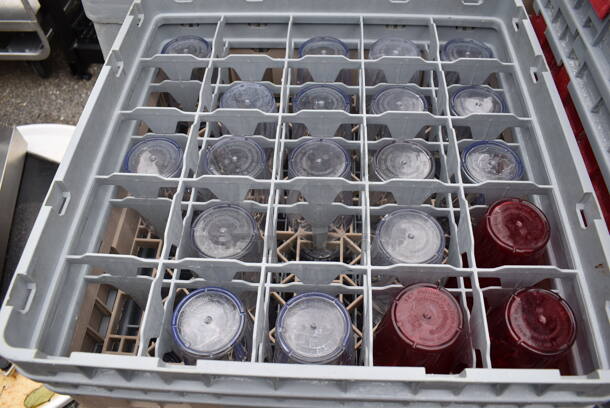 ALL ONE MONEY! Pallet Lot of 22 Various Dish Caddies w/ Various Beverage Glasses and Beverage Tumblers. Includes 19.5x19.5x7.5 - Image 10 of 12