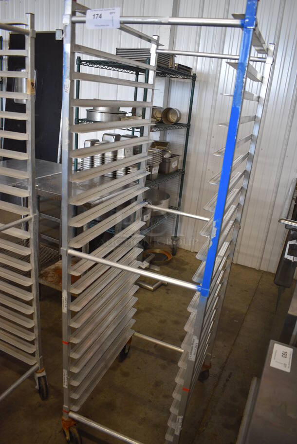 Metal Commercial Pan Transport Rack on Commercial Casters. 20.5x26x69 - Image 2 of 3