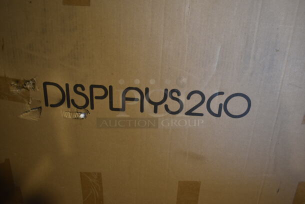 2 BRAND NEW IN BOX! Displays2Go SMSDSAMB1 Sneeze Guard / Hygiene Barrier. 2 Times Your Bid! - Image 2 of 4