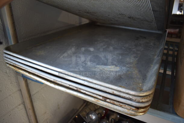 6 Metal Full Size Baking Pans; 1 Perforated. 18x26x1. 6 Times Your Bid! - Image 3 of 3