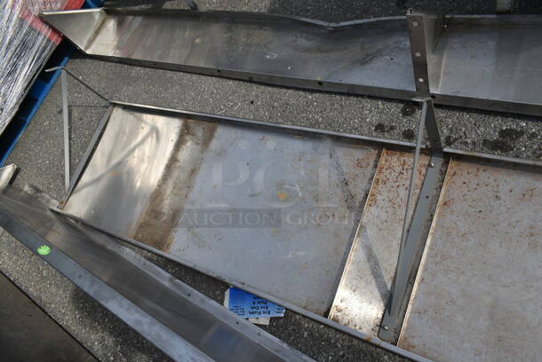 Stainless Steel Commercial Wall Mount Shelf. - Image 4 of 4