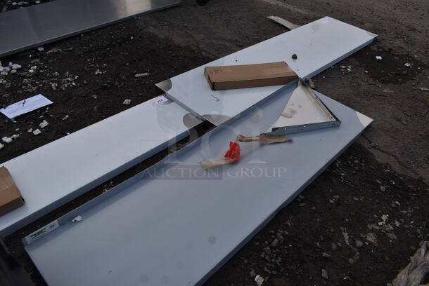 BRAND NEW SCRATCH AND DENT! Regency 16 Gauge Stainless Steel 18" x 60" Heavy Duty Wall Shelf - Image 3 of 5