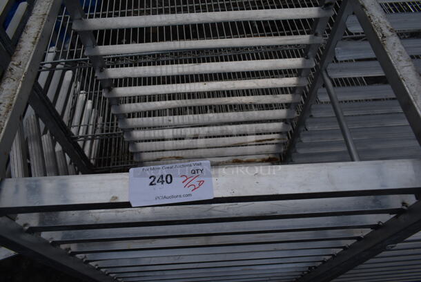 Metal Commercial Pan Transport Rack on Commercial Casters. - Image 2 of 3