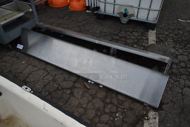 Stainless Steel Commercial Wall Mount Shelf. - Image 1 of 2