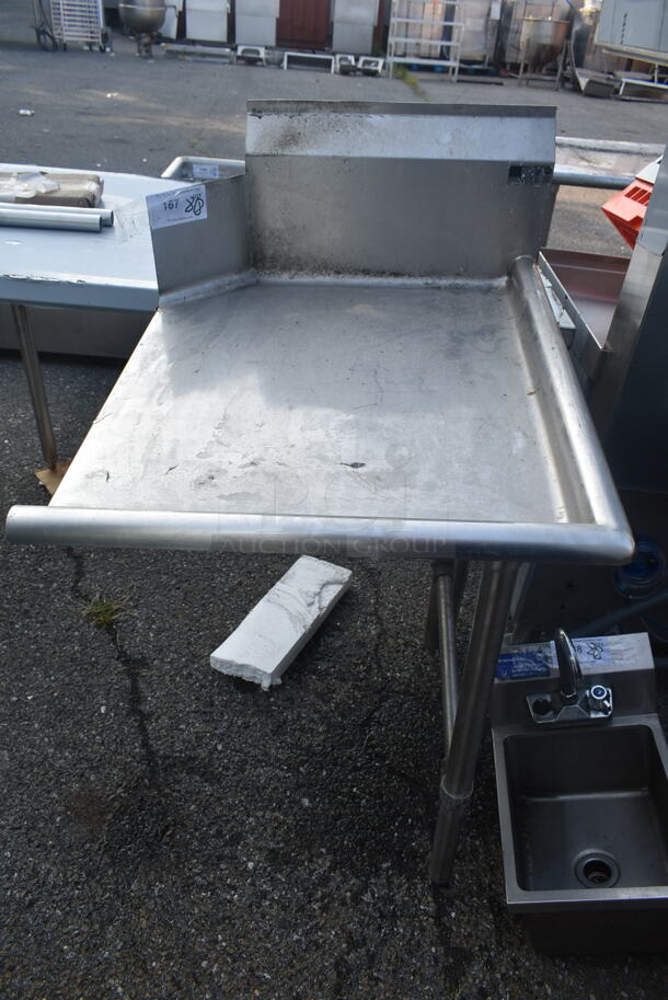 Stainless Steel Commercial Right Side Clean Side Dishwasher Table. - Image 1 of 6