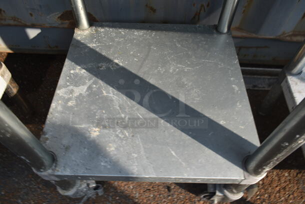 Stainless Steel Commercial Table w/ Under Shelf on Commercial Casters - Image 4 of 5