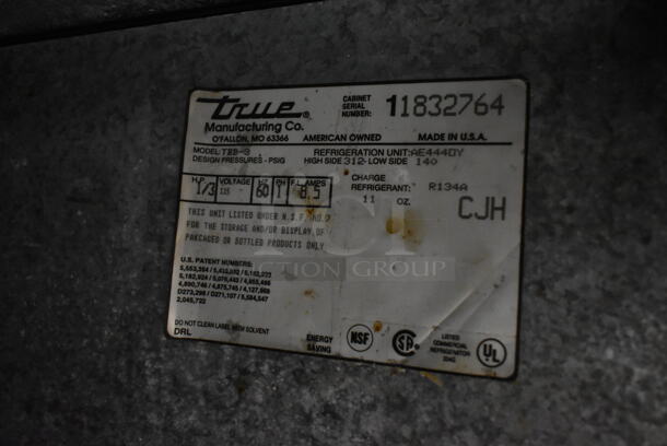 True TBB-3 Stainless Steel Commercial 2 Door Back Bar Cooler. 115 Volts, 1 Phase. Tested and Working! - Image 6 of 6