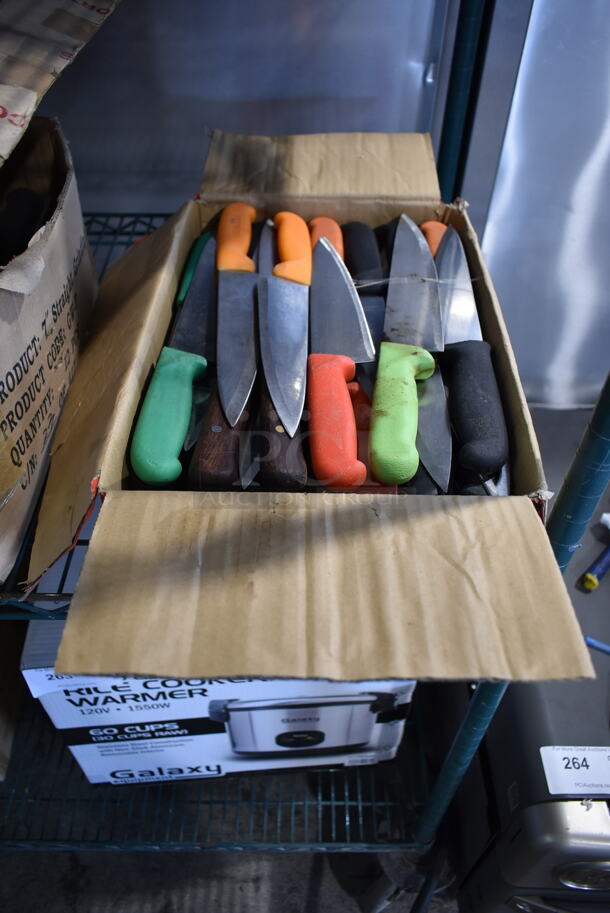 50 SHARPENED Stainless Steel Knives Including Chef. 50 Times Your Bid! - Image 1 of 5