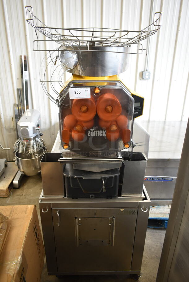 2017 Zumex Speed Pro Tank Podium Stainless Steel Commercial Floor Style Citrus Juicer on Commercial Casters. 115 Volts, 1 Phase. Tested and Working! - Image 1 of 8