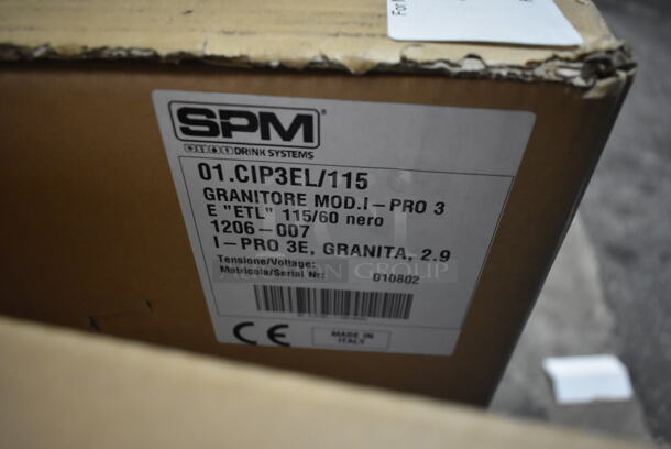BRAND NEW IN BOX! 2021 SPM I-PRO 3 E Stainless Steel Commercial Countertop 3 Hopper Slushie Machine. 115 Volts, 1 Phase. Stock Picture Used. - Image 7 of 7