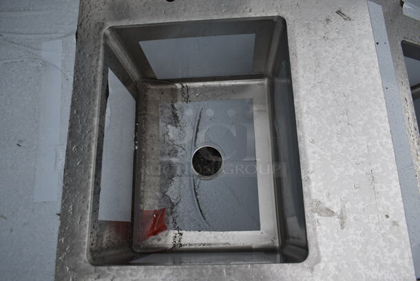 BRAND NEW SCRATCH AND DENT! Regency 600St3048R Stainless Steel Commercial Table w/ Sink Bay. No Legs. - Image 3 of 5
