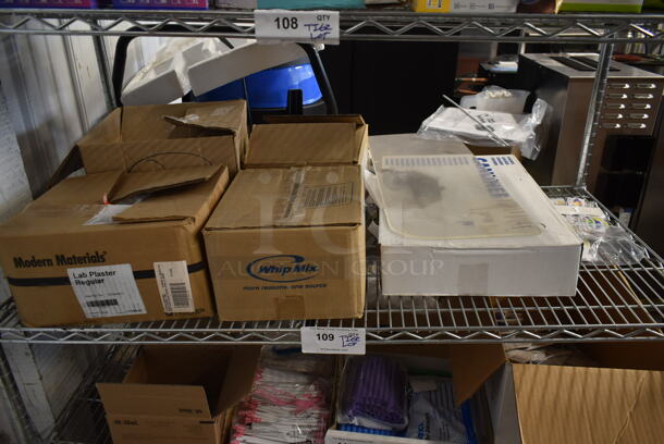 ALL ONE MONEY! Tier Lot of Various Items Including Lab Plaster and Christmas Ornaments - Image 1 of 7