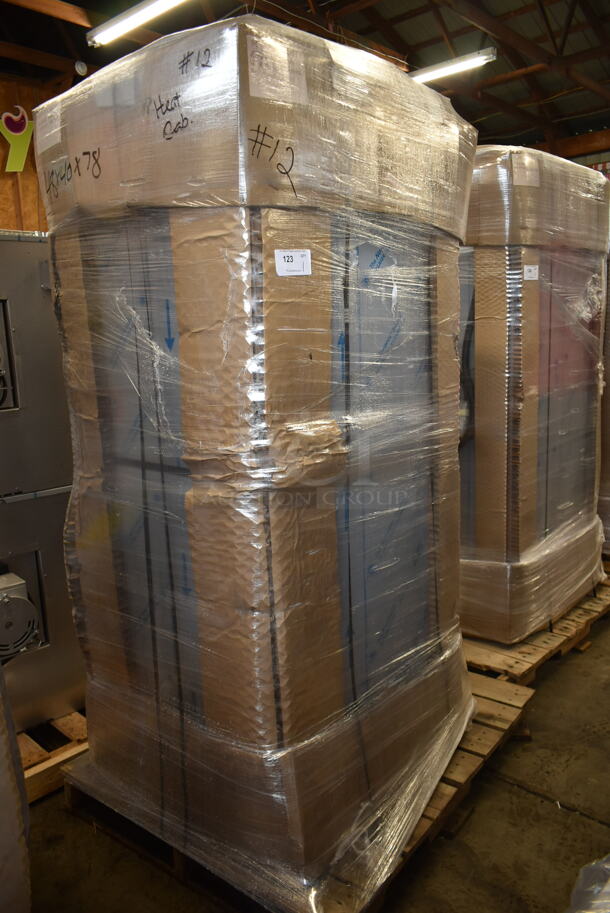 BRAND NEW! CresCor RO151RUA3502083 Quiktherm 350 Stainless Steel Commercial 2 Half Size Door Cook and Hold Cabinet on Commercial Casters. 208 Volts, 3 Phase.  Stock Pictures Used. - Image 5 of 5