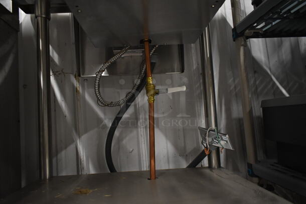 Stainless Steel Commercial Floor Style Single Bay Steam Table w/ Under Shelf. Cannot Test Due To Cut Power Cord - Image 4 of 4