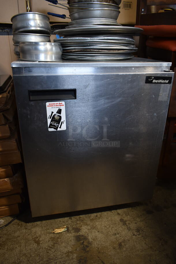 Delfield 406-CA Stainless Steel Commercial Single Door Undercounter Cooler. 115 Volts, 1 Phase. Tested and Working! - Image 2 of 4