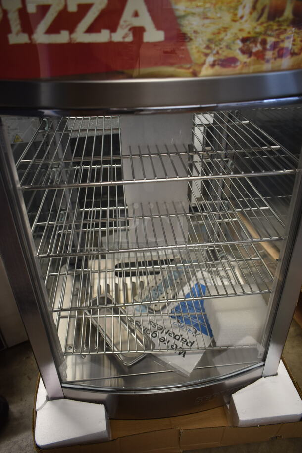 BRAND NEW SCRATCH AND DENT! ServIt 423PDW12D1S Stainless Steel Commercial Countertop Full-Service Countertop Display Warmer with 4 Shelves. Tested and Working! - Image 6 of 7