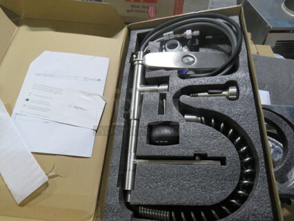 One Stainless Steel Hose Faucet Kit, In Brushed Nickel. #40104BN.