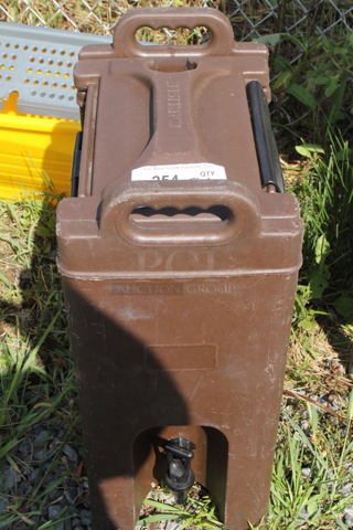 Brown Poly Insulated Beverage Holder Dispenser.
