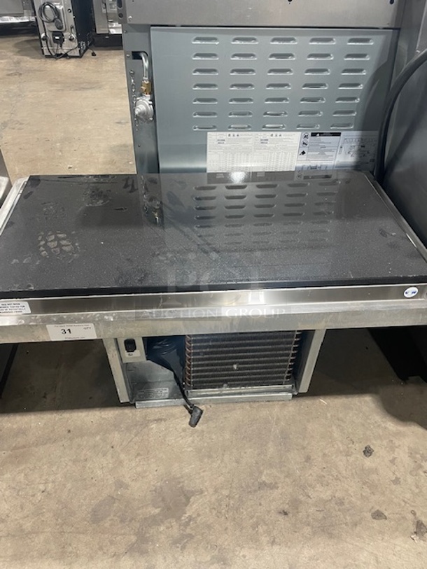 DELFIELD Stainless Steel Commercial MARBLE TOP Cold Pan Drop In! Model N8245GP Serial # 1905150000933 115V/60Hz/ 1 Phase
 - Image 2 of 2