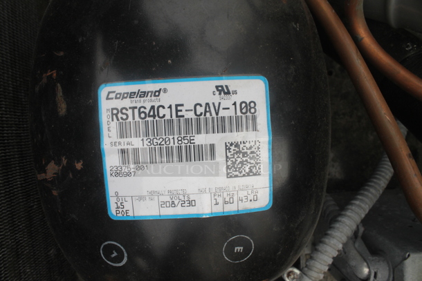 Copeland RST64C1E-CAV-108 Metal Commercial Compressor. 208/230 Volts, 1 Phase. - Image 4 of 6