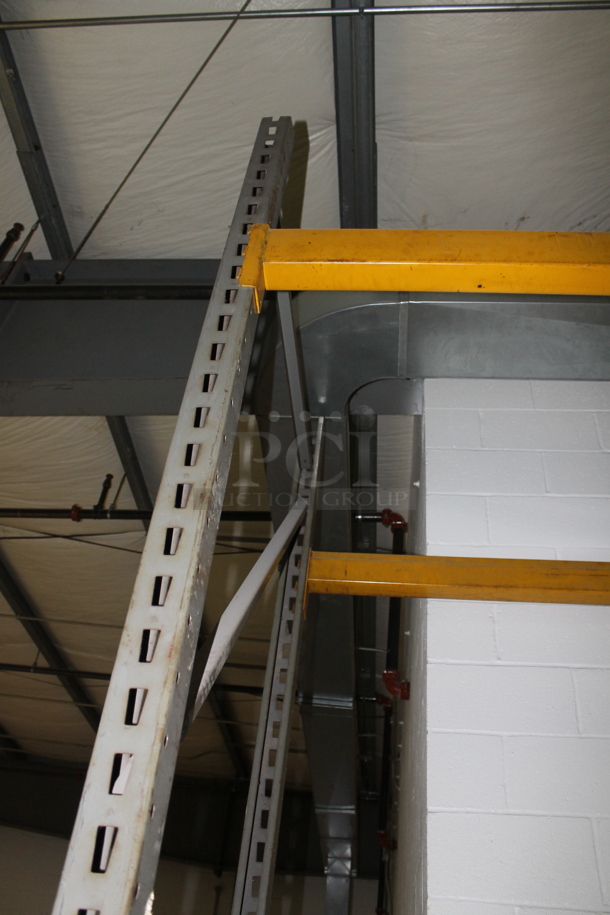 ALL ONE MONEY! Lot of Yellow and Gray Metal Pallet Racking. Does Not Include Contents. BUYER MUST REMOVE. - Image 2 of 6