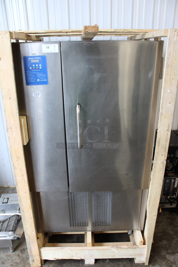 2014 Randell Model BC-18 Stainless Steel Commercial Floor Style Blast Chiller w/ 4 Probes. 115/230 Volts, 1 Phase. 39x38x70.5