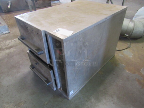 One Star 2 Drawer Warmer. 21X30X21 - Image 2 of 2