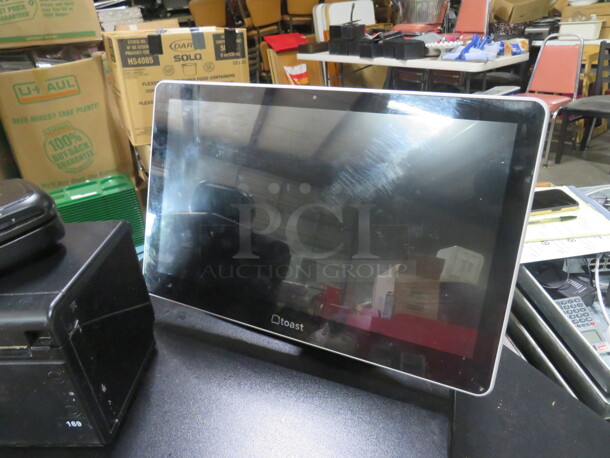 One Toast POS System Including, One Cash Drawer With Key, One 14 inch Monitor With Stand, One Toast Thermal Printer #TP200, And One CC Swiper. - Image 4 of 4