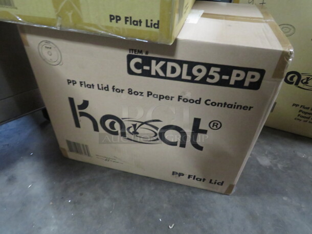 One Box Of Karat 8oz  Lid.  - Image 1 of 1