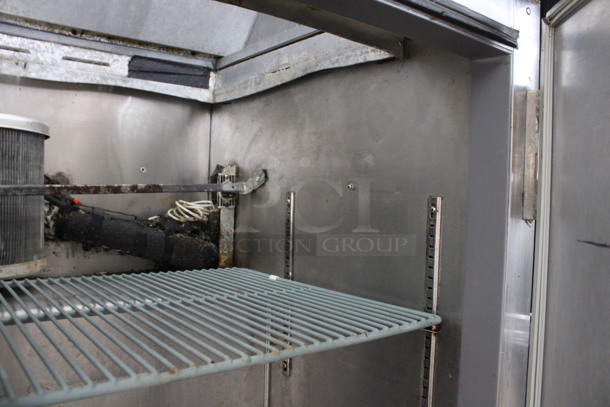 Leader Stainless Steel Commercial Sandwich Salad Prep Table Bain Marie Mega Top on Commercial Casters. 115 Volts, 1 Phase. 48x32x45. Tested and Powers On But Temps at 45 Degrees - Image 7 of 8