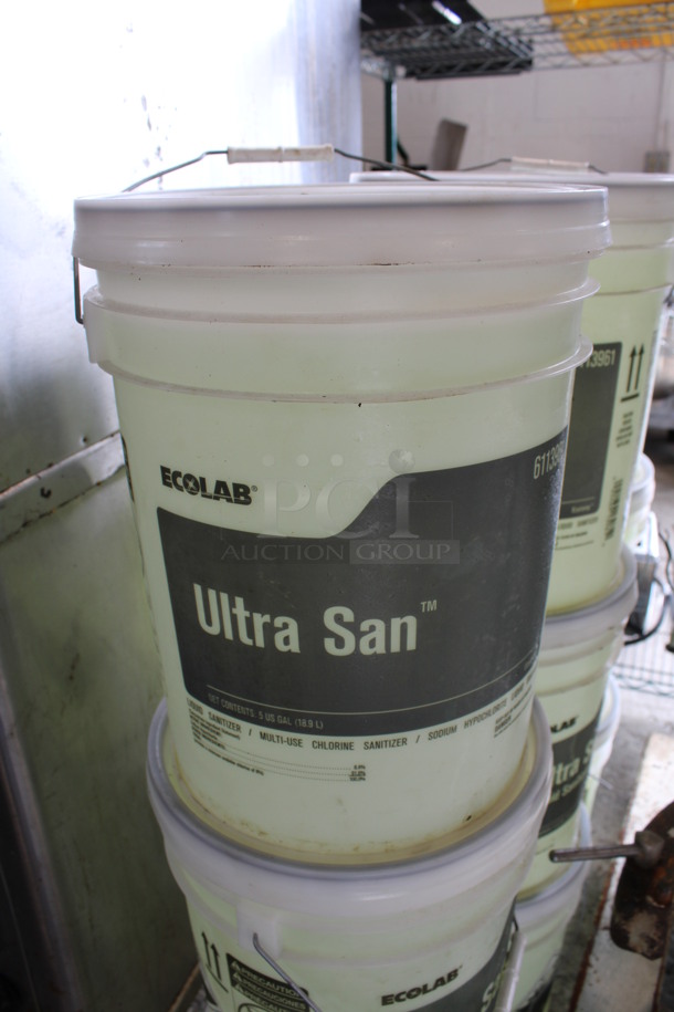 3 Buckets of Ecolab Ultra San Liquid Sanitizer, Multi Use Chlorine Sanitizer. 12x12x16. 3 Times Your Bid! - Image 2 of 3