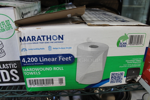 ALL ONE MONEY! Lot of 2 Boxes; Paper Towels and Lids - Image 3 of 5