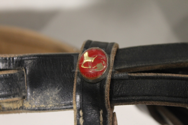 ALL ONE MONEY! Black Leather G Passier and Son PS-BAUM Size 17.5 Saddle, Lammfelle Saddle Pad w/ Case and Rhinestone Bridle and Logic Girth! - Image 8 of 12