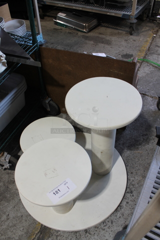 White Countertop 3 Tier Cake Stand.