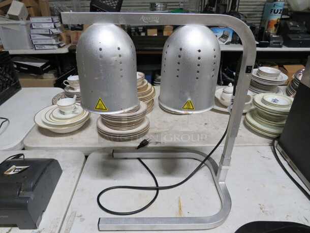One Avantco 2 Bulb Food Warmer. Model# 177W62. 120 Volt. 500 Watt.
