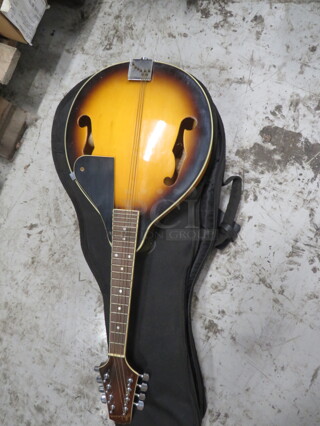 One Fender Johnson A-Model Mandolin With Case. MA-100. 