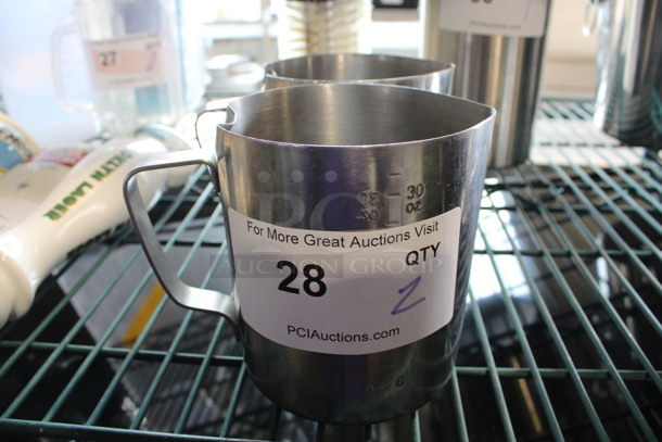 2 Metal Pitchers. 6x4x5. 2 Times Your Bid! - Image 1 of 3