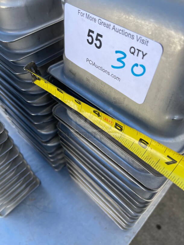 Clean! Commercial Stainless Steel Food Grade Containers 1/8 Size NSF  - Image 5 of 7