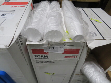 Case Of 6oz Foam Cups.