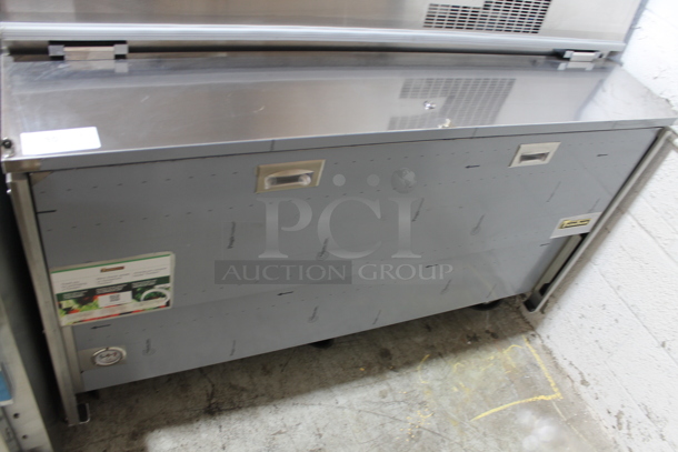 BRAND NEW! 2023 Traulsen RMC58S6 Stainless Steel Commercial 58" Single Sided School Milk Cooler on Commercial Casters. 115 Volts, 1 Phase. Tested and Working! - Image 5 of 9