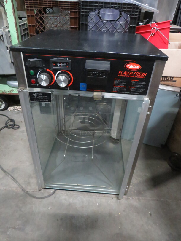 One Hatco 2 Door Heated Display Cabinet. Model# FDW-2X. 120 Volt. 1470 Watt. 18X18X28. $2444.20 - Image 1 of 1