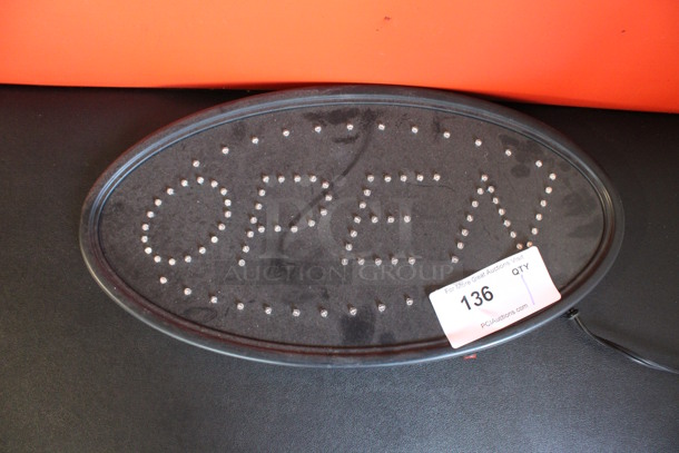 Open Light Up Sign. 19x1x9.5. Tested and Working! - Image 5 of 5