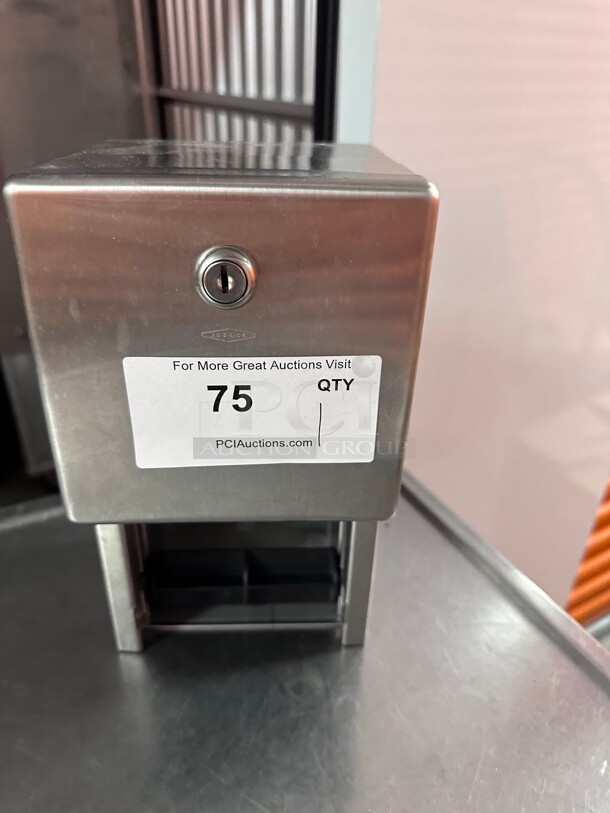 Bobrick B-2888 Commercial Toilet Paper Dispenser, Surface-Mounted, Stainless Steel w/ Satin Finish NSF  - Image 3 of 6